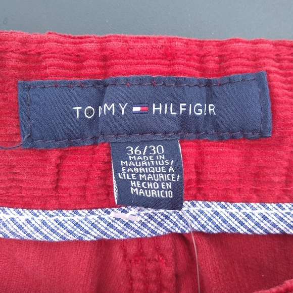*Host Pick* NWT Tommy Hilfiger Red Rebel Slim Corduroy Pants, Size 36/30 - Picture 4 of 12